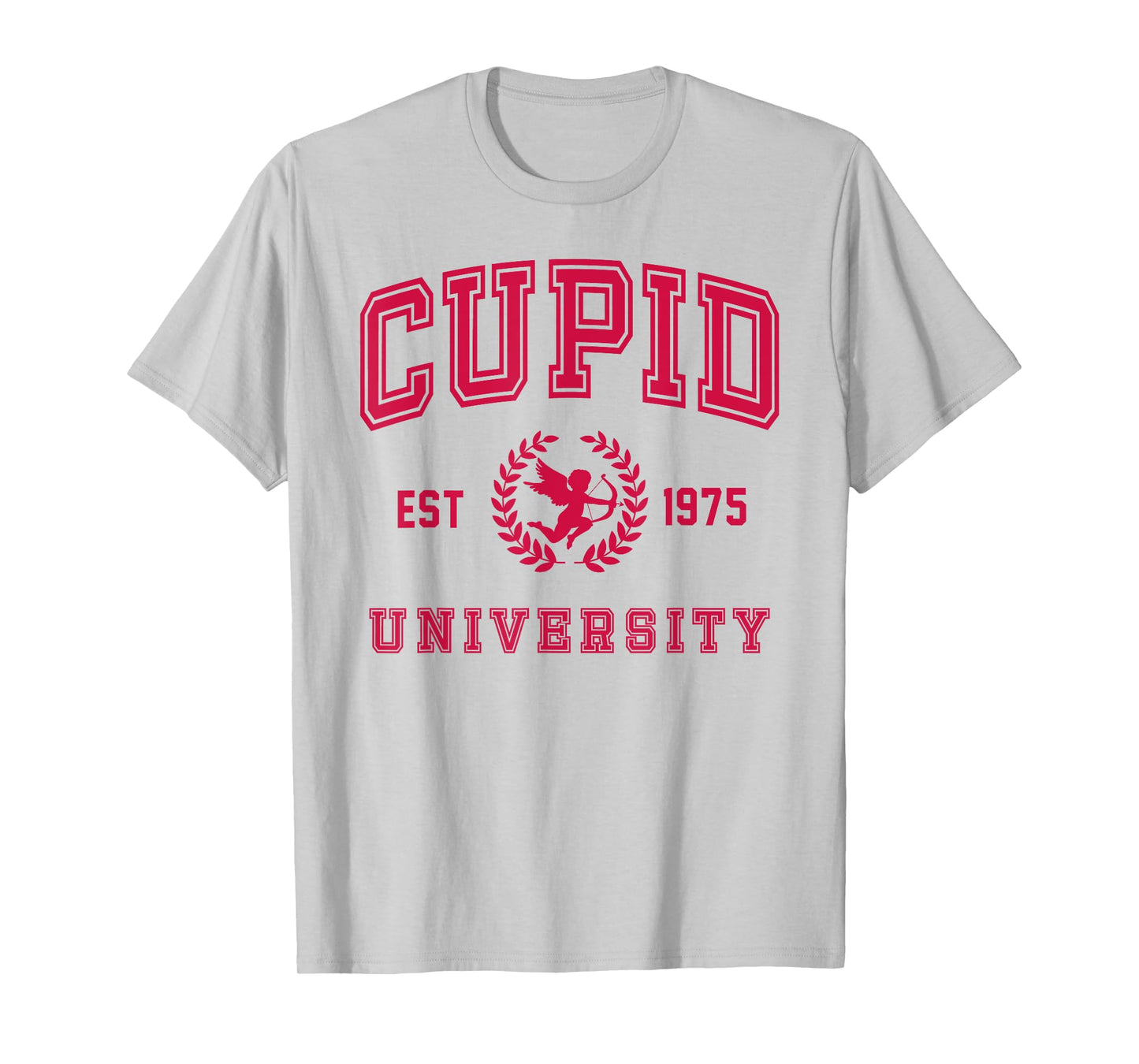 Cupid University Cute Cherub Valentines Day Crest T-Shirt