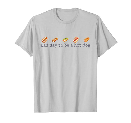 Funny 4th of July Independence Day Bad Day to Be A Hotdog T-Shirt