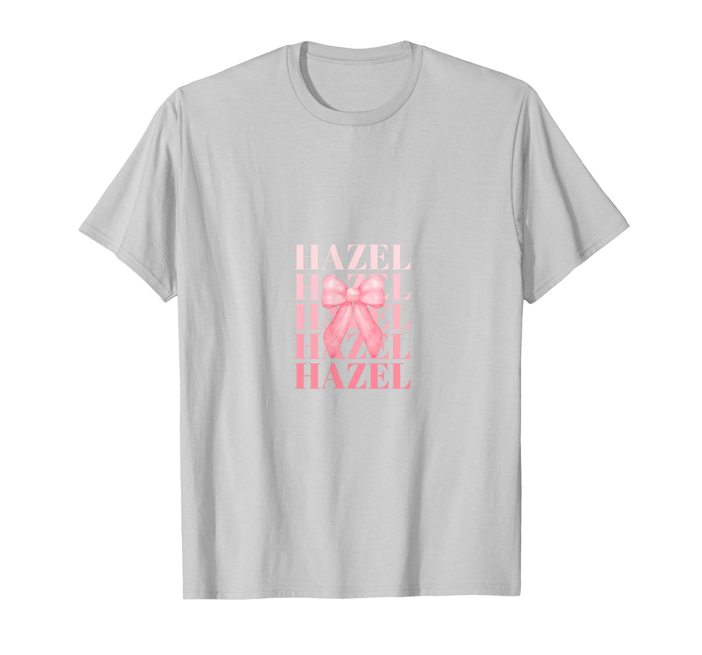 Coquette Custom HAZEL Pink Big Bow T-Shirt