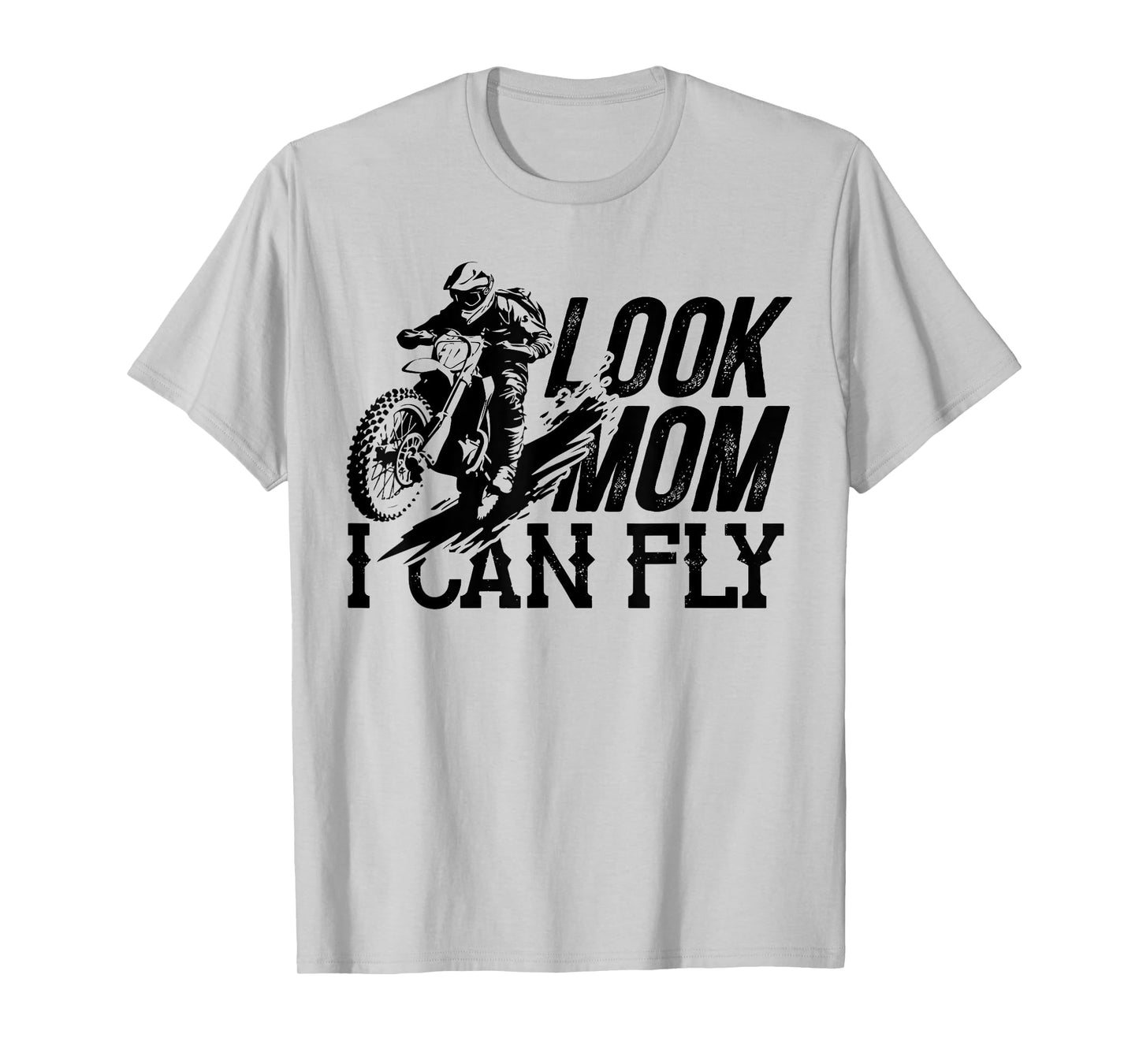 Look Mom I Can Fly Funny Mother's Day Mom Daughter Son Gift T-Shirt