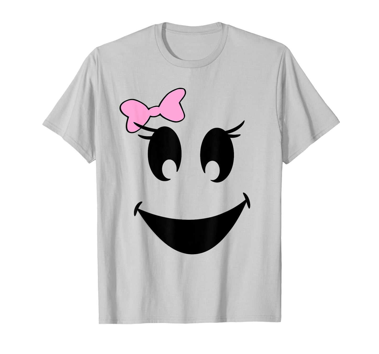 Cute Girl Ghost With Bow Ghoul Face Halloween T Shirt