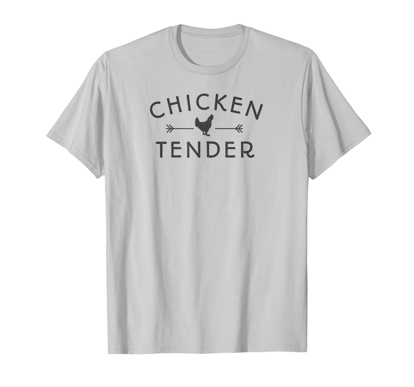 Ordinary Acres Chicken Tender Dark Lettering T-Shirt - Grey, Unisex, Short Sleeve, Classic Fit, Cotton & Polyester Blend, Adult, Casual, Outdoor, Classic Style, Chicken Theme