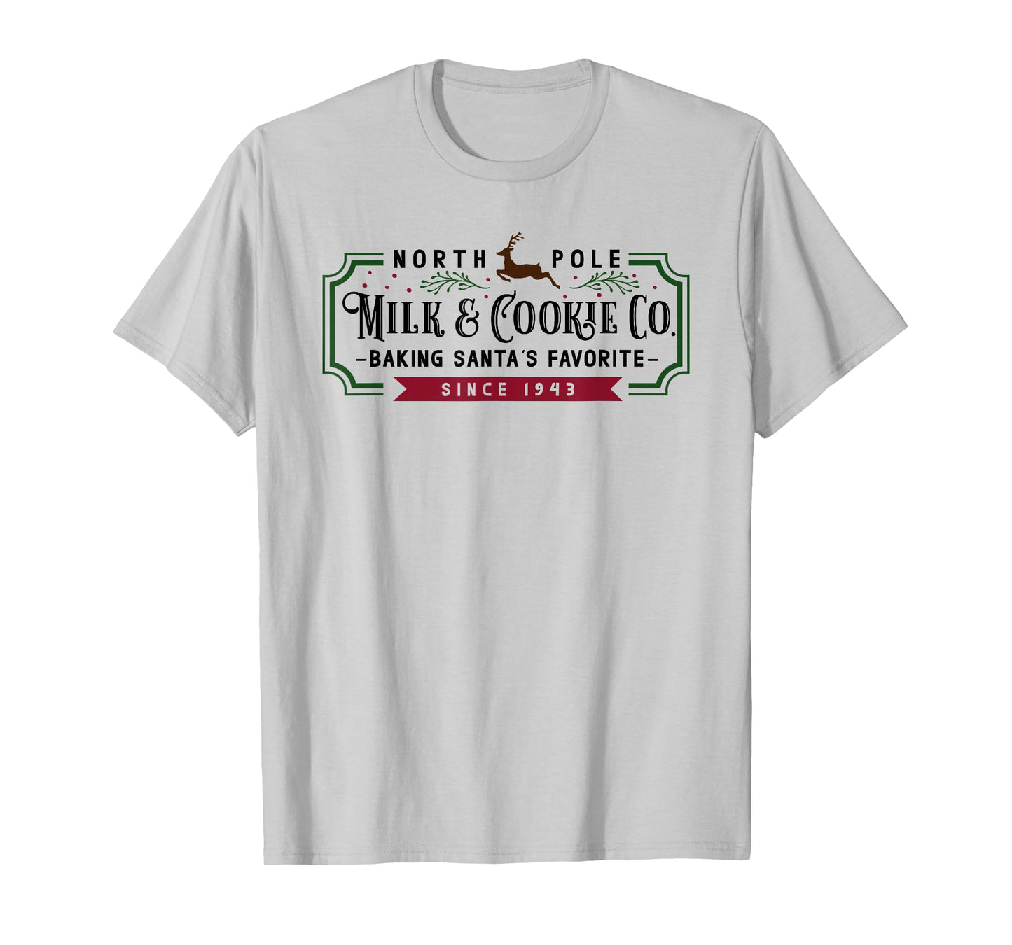 Christmas North Pole Milk and Cookie Co T-Shirt