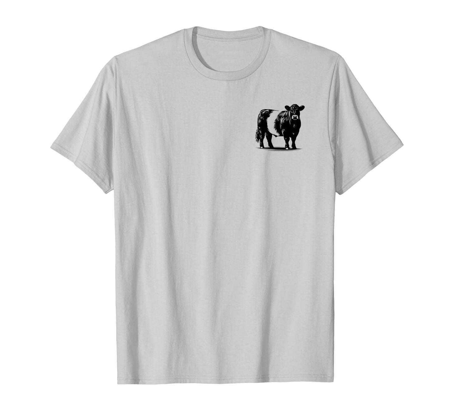 Cow Farmer Breeder - Monochromatic Belted Galloway Cattle T-Shirt