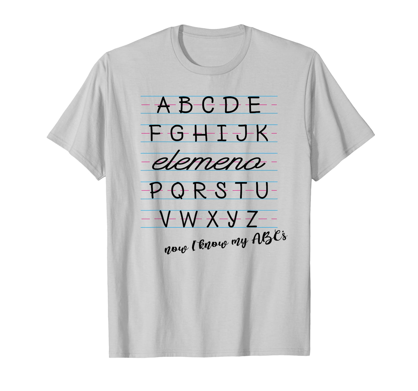 ABC Elemeno Shirt Alphabet Kindergarten Preschool Teacher T-Shirt