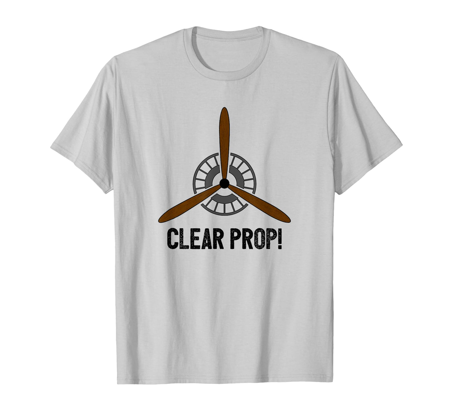 Clear Prop Aviation Airplane Pilot Propeller T-Shirt