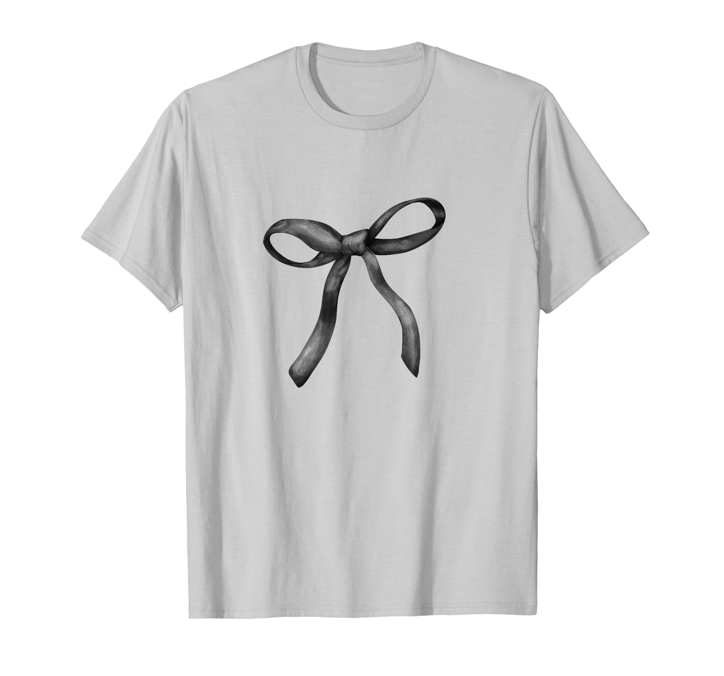 Black Bow Coquette Girly Aesthetic T-Shirt