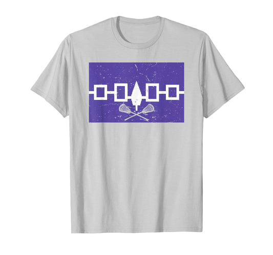 Haudenosaunee Flag Lacrosse T-Shirt