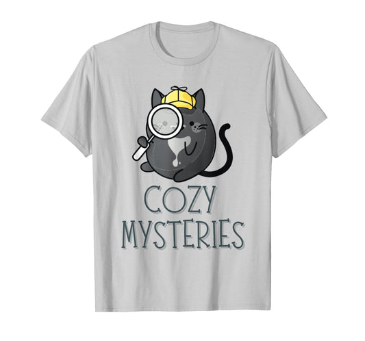 Cozy Mysteries | Cute Cat Cozy Murder Mystery Cat Detective T-Shirt