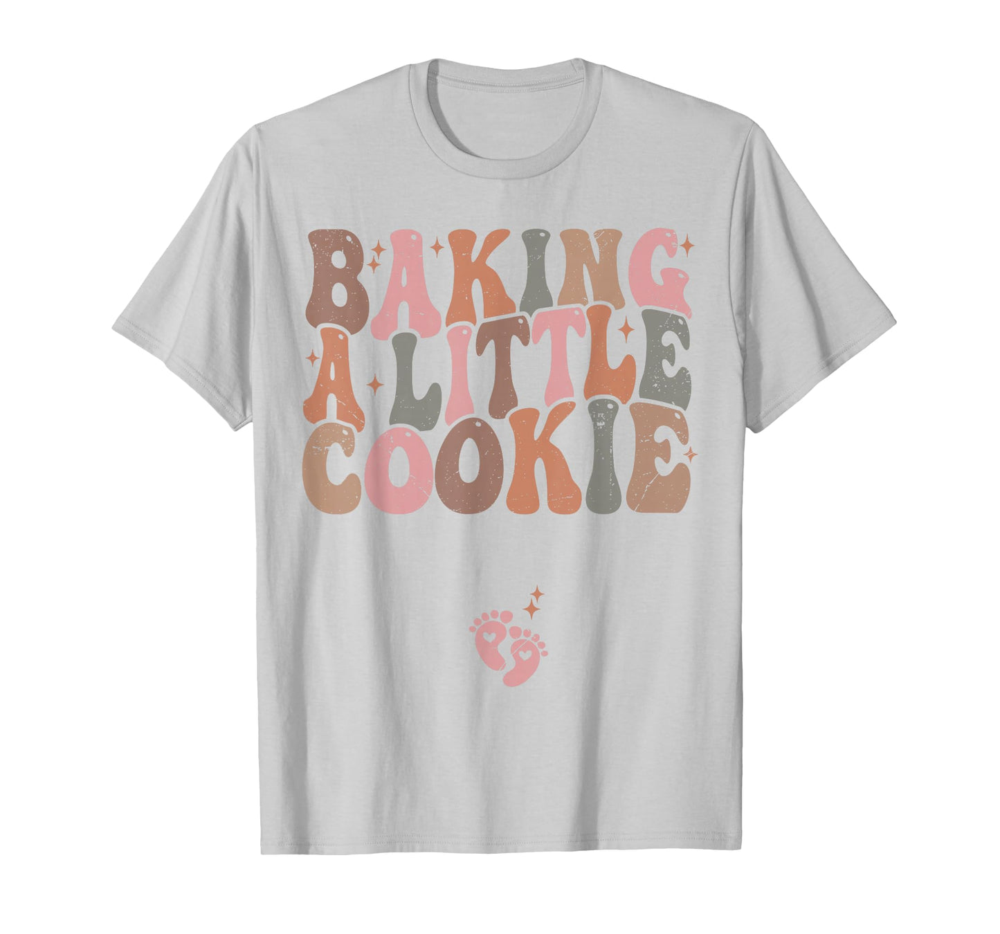 Baking a Little Cookie Christmas Pregnancy Announcement T-Shirt