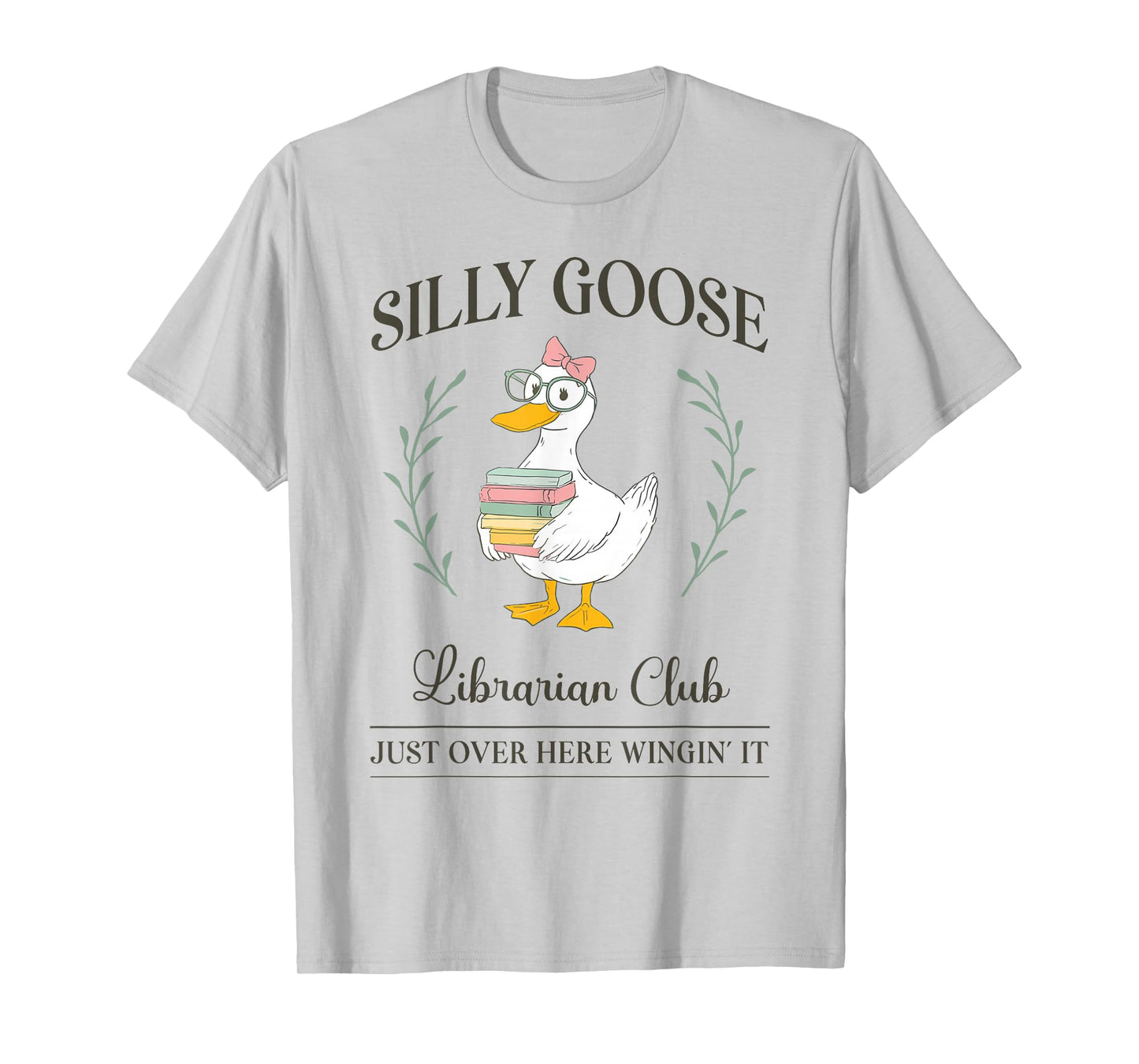 School Library Silly Goose Librarian Club T-Shirt