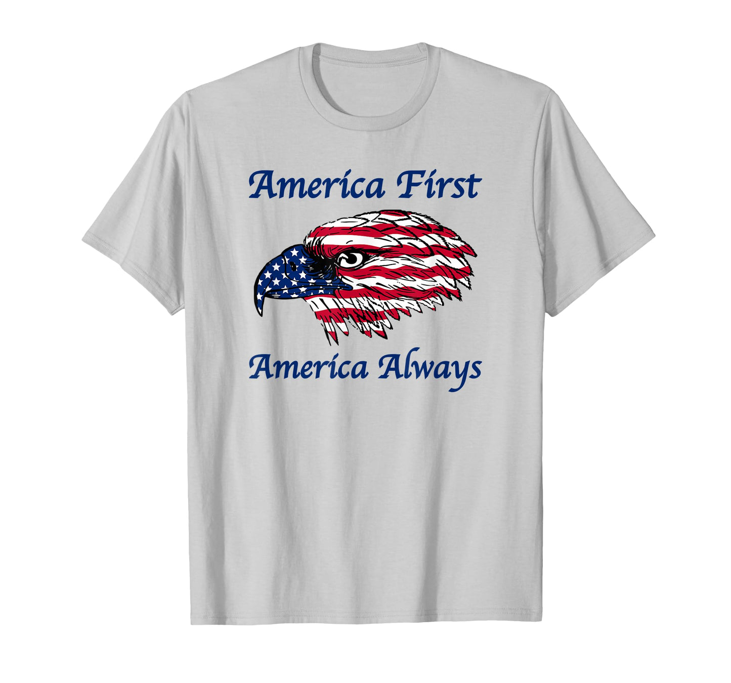 Patriotic Eagle, America First America Always, American Flag T-Shirt