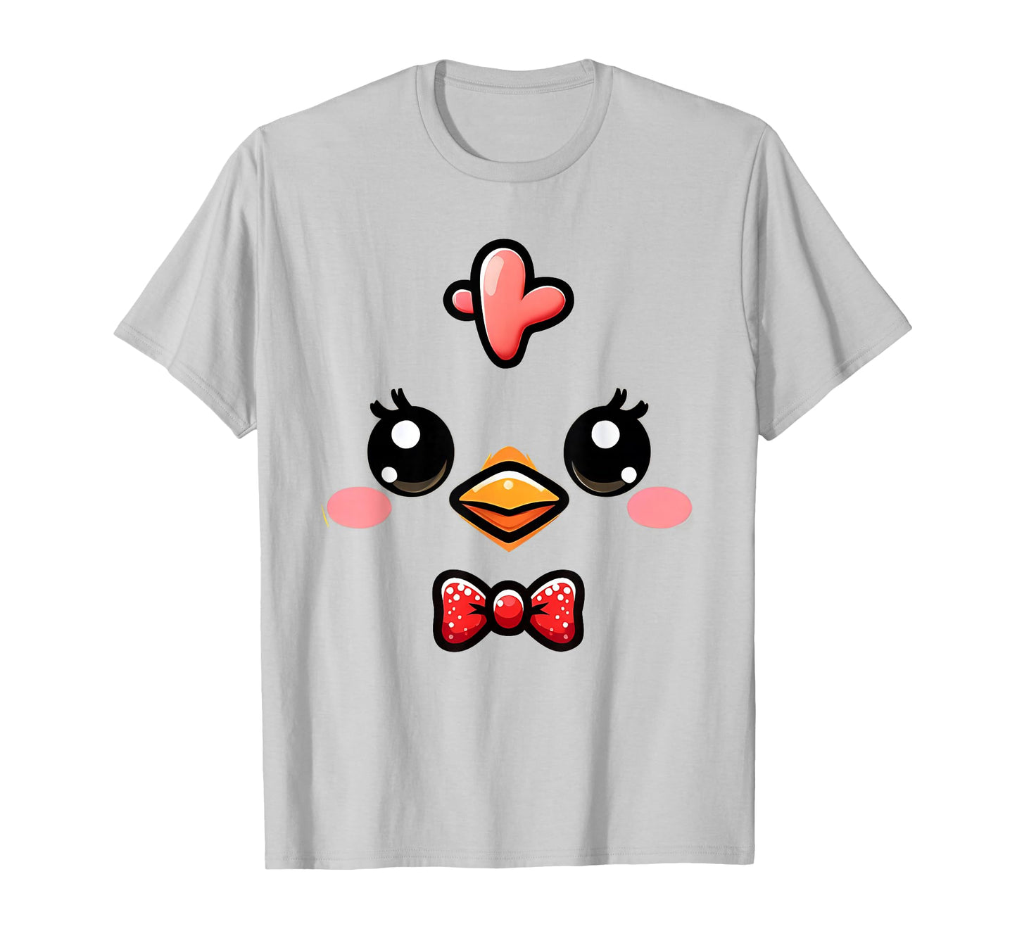 Cute Chicken Face Yellow Chick Costume Farm Animal Lover T-Shirt