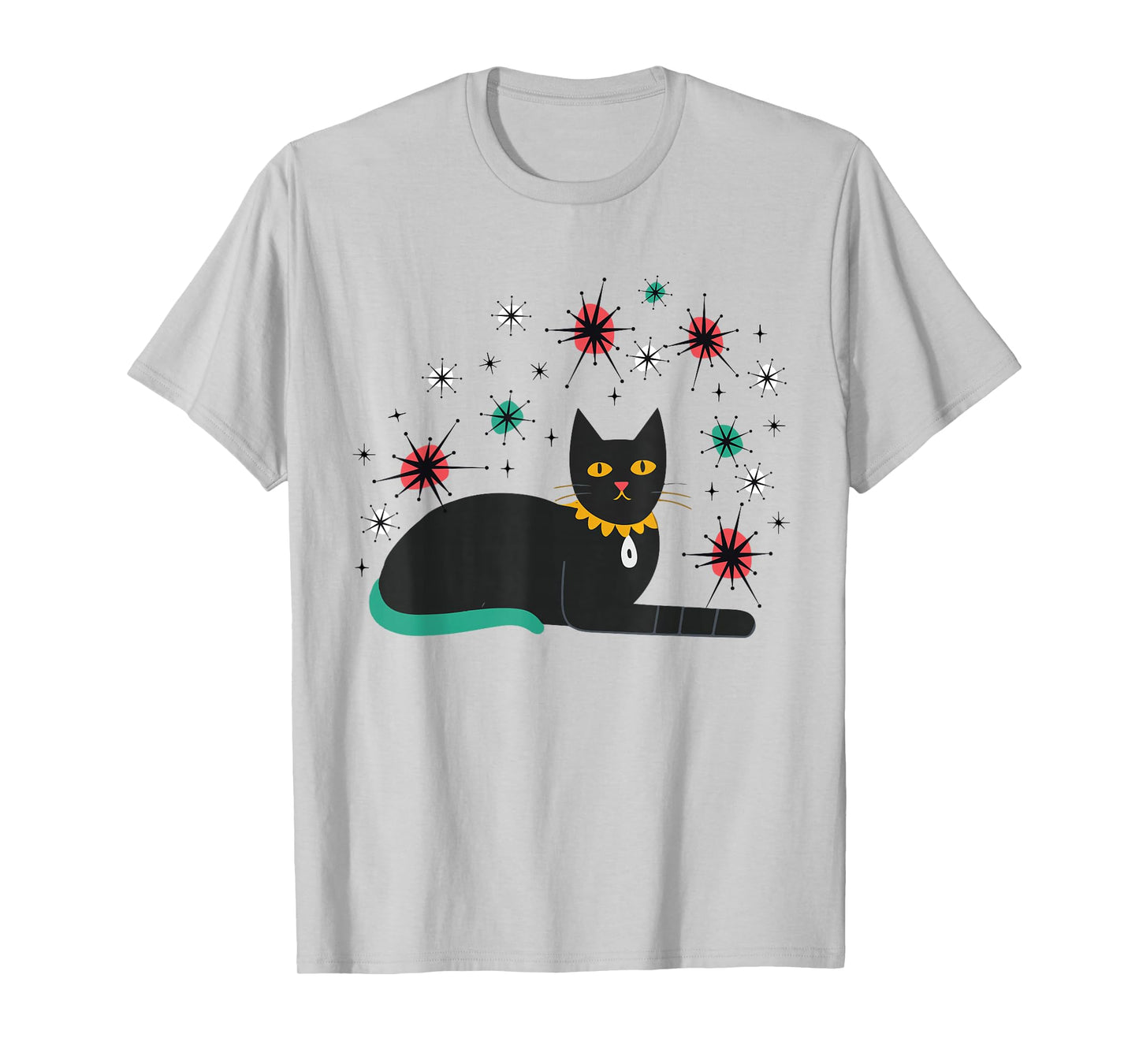 Retro Cat Midcentury Atomic Age 1950s Mid Century T-Shirt