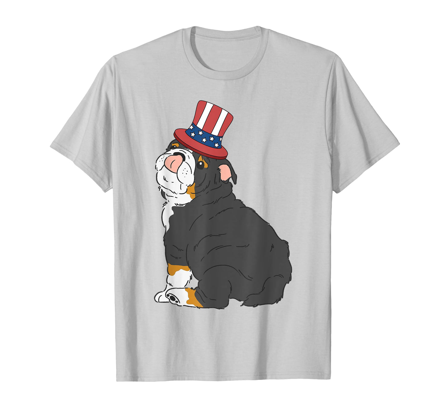 English Bulldog Dog 4th of July US American Flag Patriotic T-Shirt