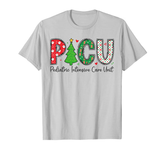 Christmas PICU Nurse - Xmas Pediatric ICU Nurse Appreciation T-Shirt