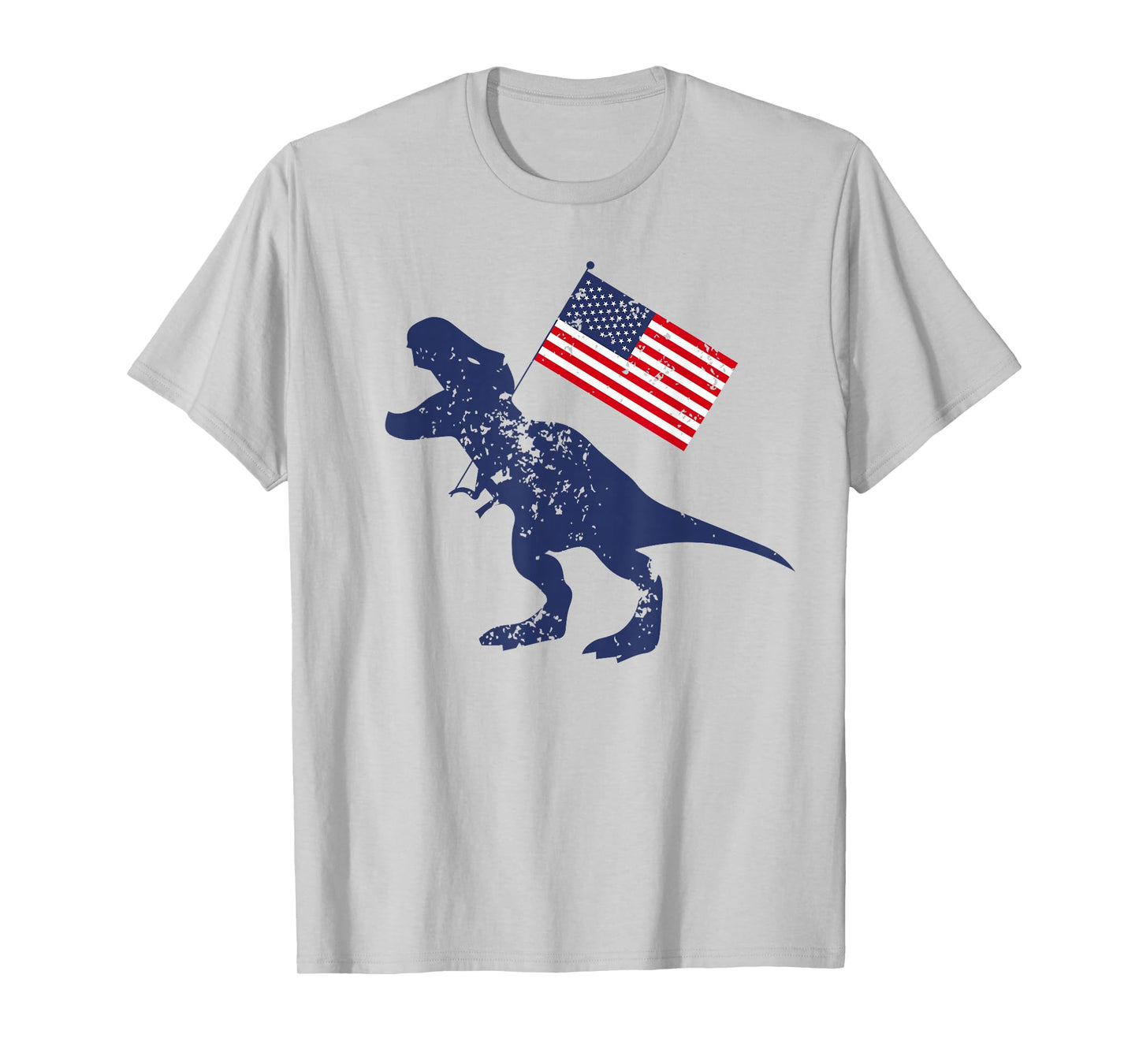Awesome America American Dino Flag July 4th USA Dinosaur T-Shirt