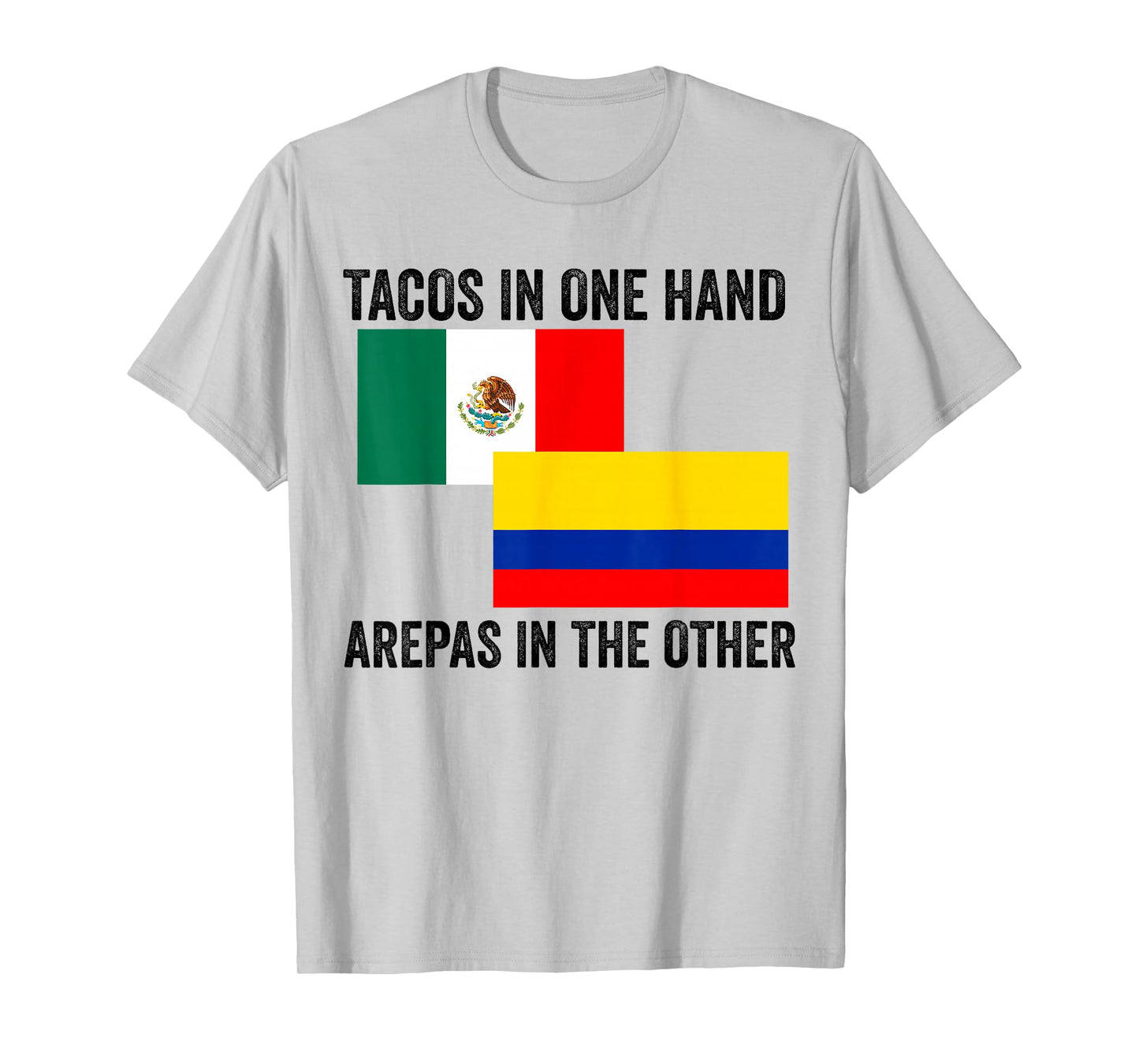 Half Colombian Half Mexican Flag 1/2 Heritage Pride T-Shirt