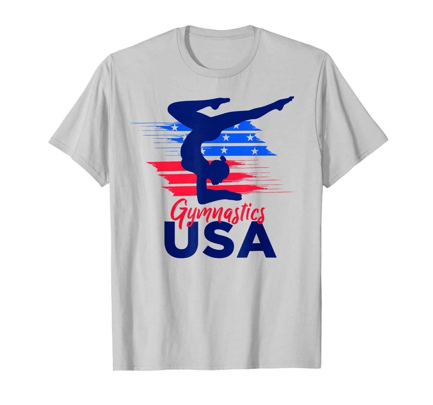 USA Flag Gymnastics USA Support T-Shirt