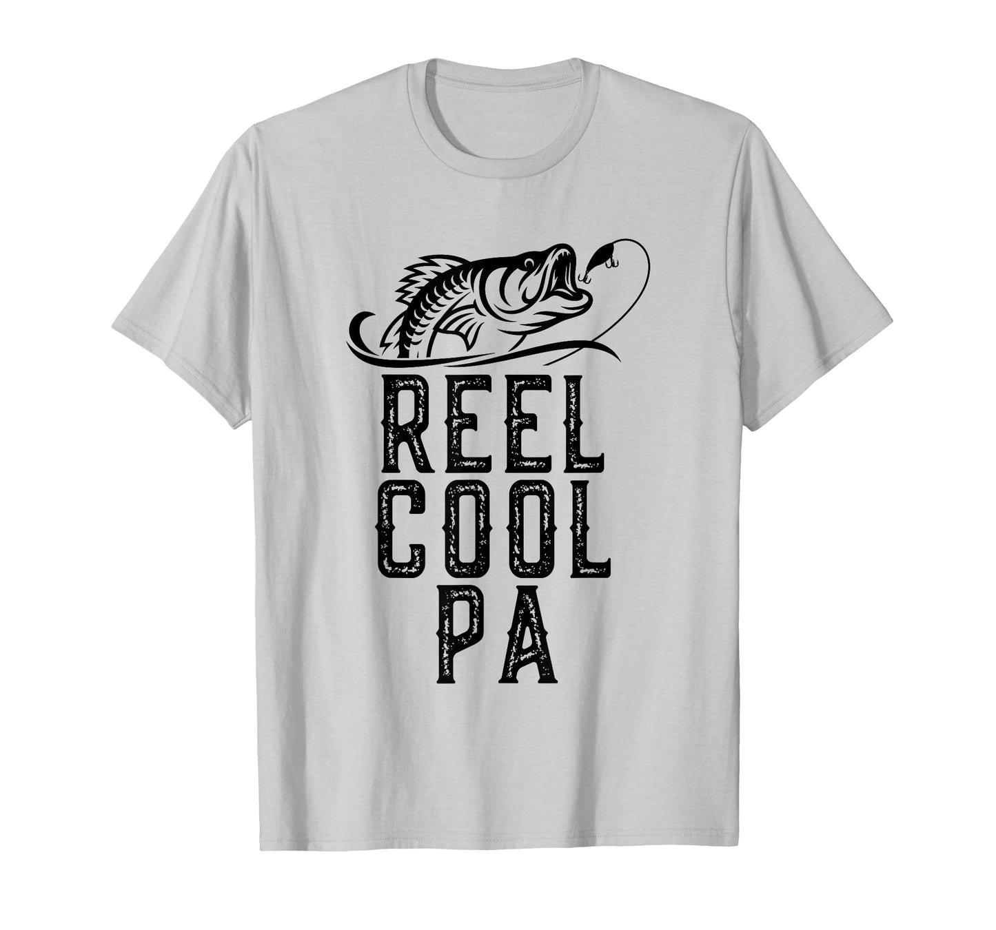 Reel Cool Pa Fishing Fisherman Funny Grandpa Retro T-Shirt