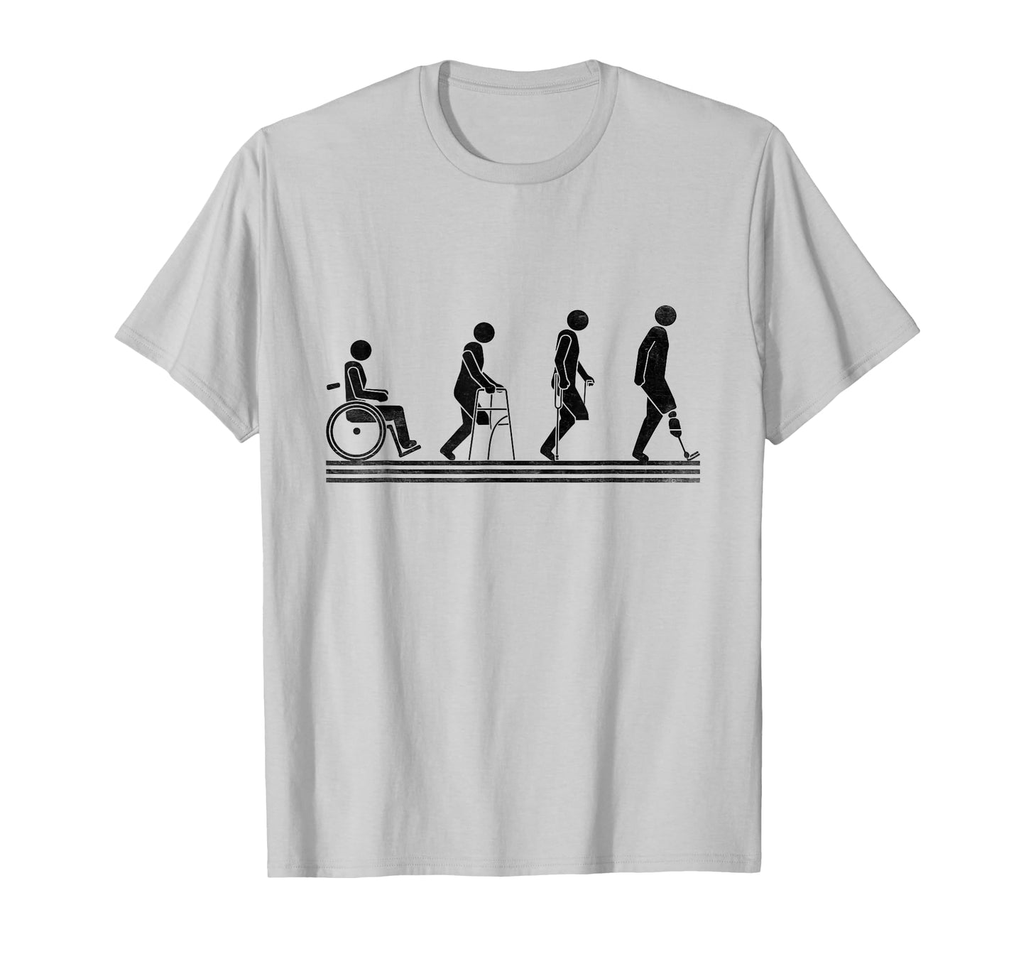 Amputee Wheelchair Prosthetic Leg Amputation Amputee T-Shirt