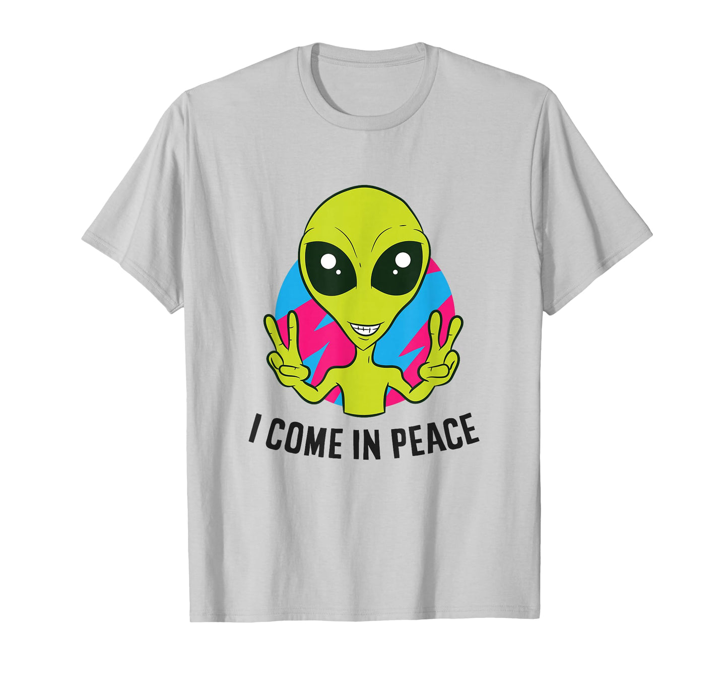 Alien Ufo Space Rave EDM Music I Come In Peace T-Shirt