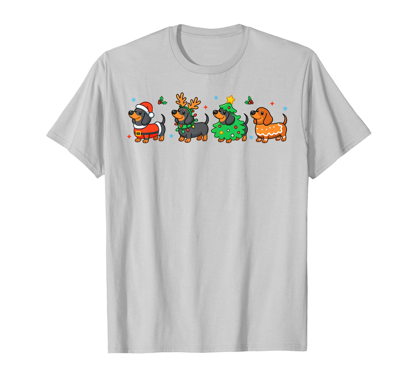 Christmas Dachshund Dog Weenie Merry Woofmas Dog Mom Dad T-Shirt