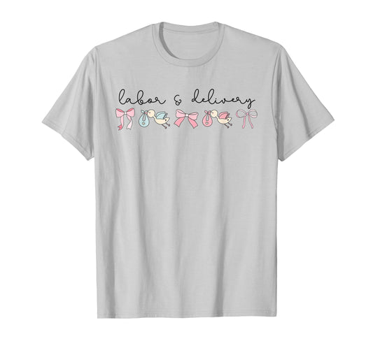 Coquette Labor and Delivery Nurse Grad Baby Ob RN Nursery T-Shirt