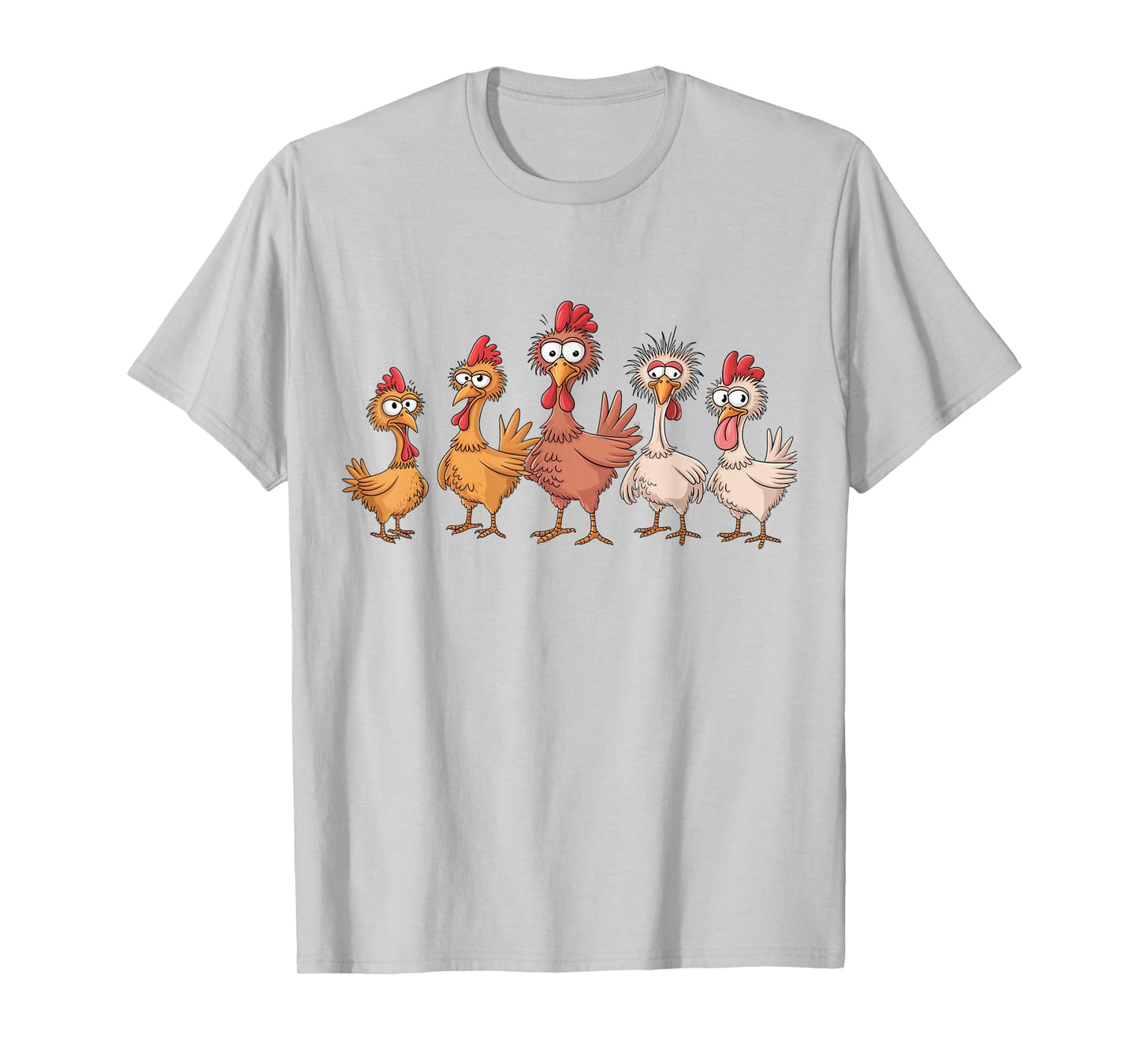 Chicken Art Crazy Chicken Gifts For Men Women Kid Boy Family T-Shirt
