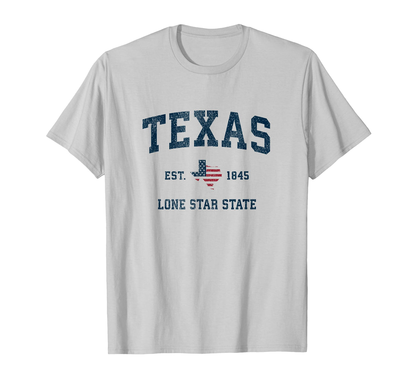 Texas Vintage American Flag USA Sports Design Women Kids Men T-Shirt