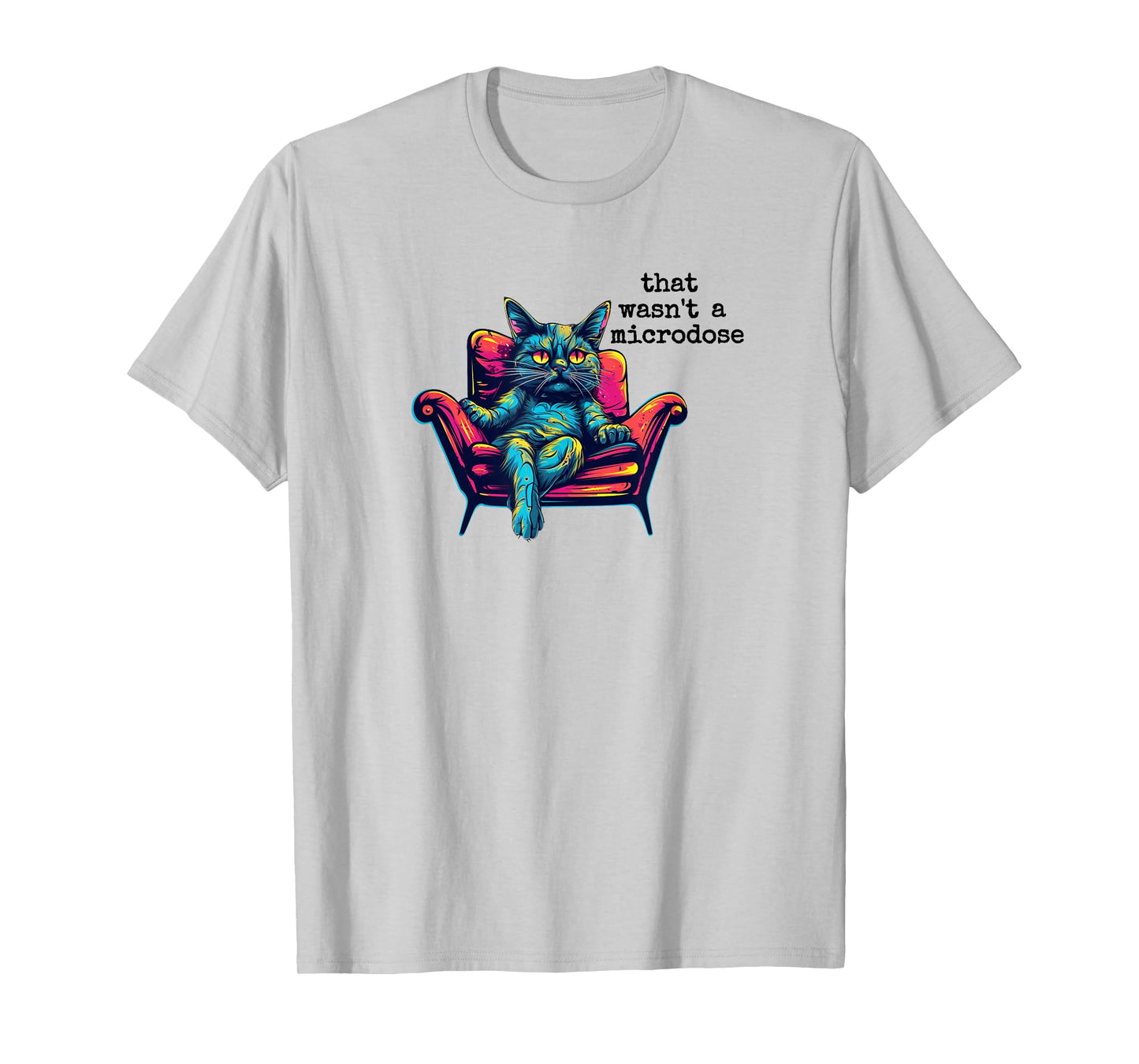 Microdose Cat Therapy Spiritual Healing Psychedelic Medicine T-Shirt