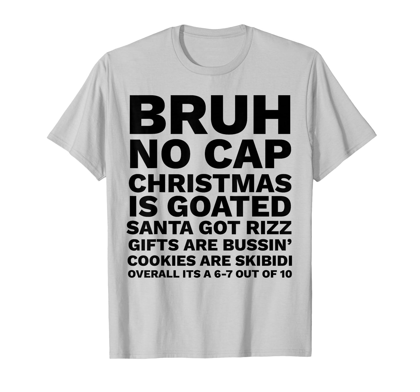 Funny Middle School Generation Alpha Gen A Slang Christmas T-Shirt