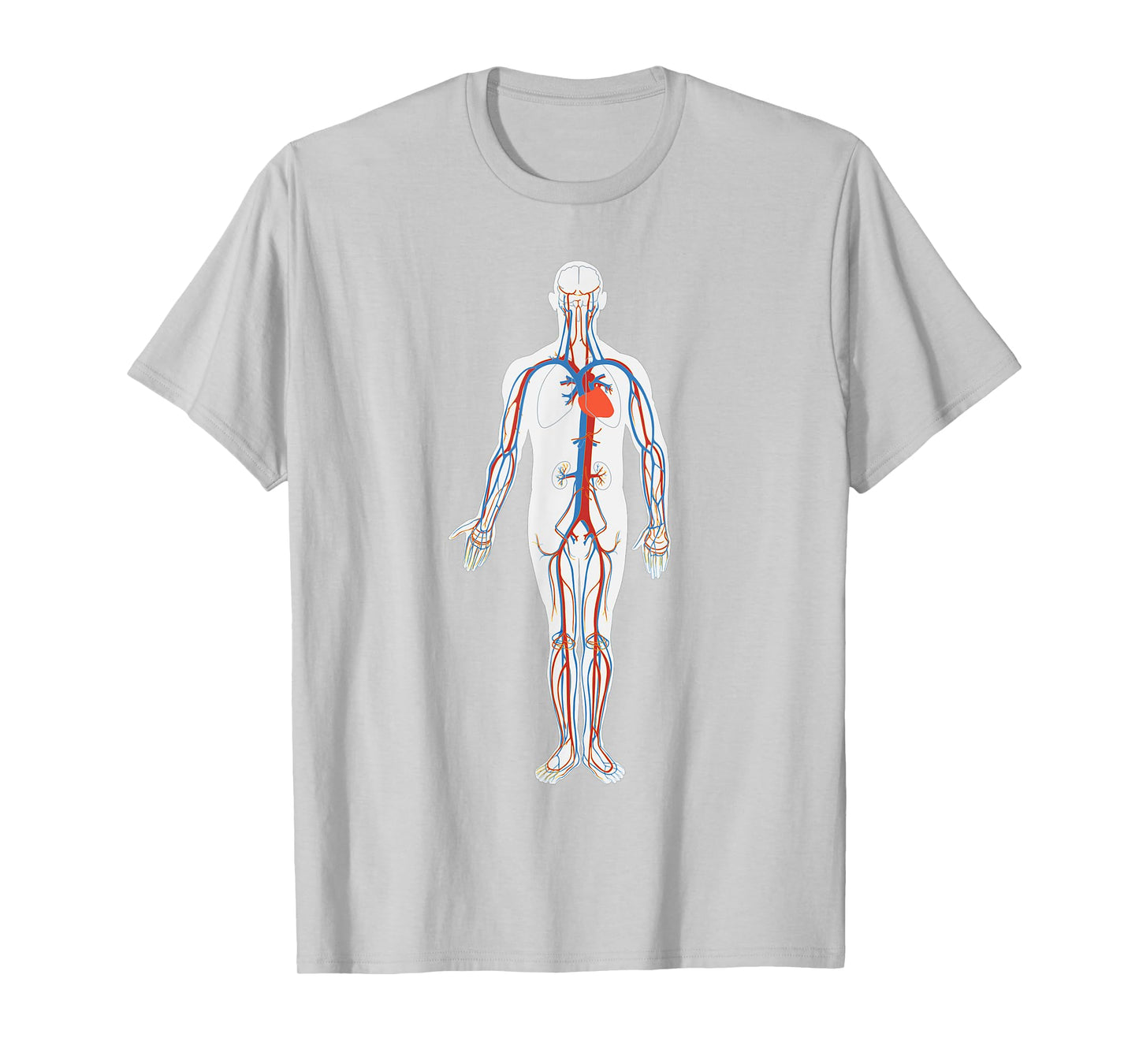 Circulatory System Anatomy Chart Arteries Veins T-Shirt
