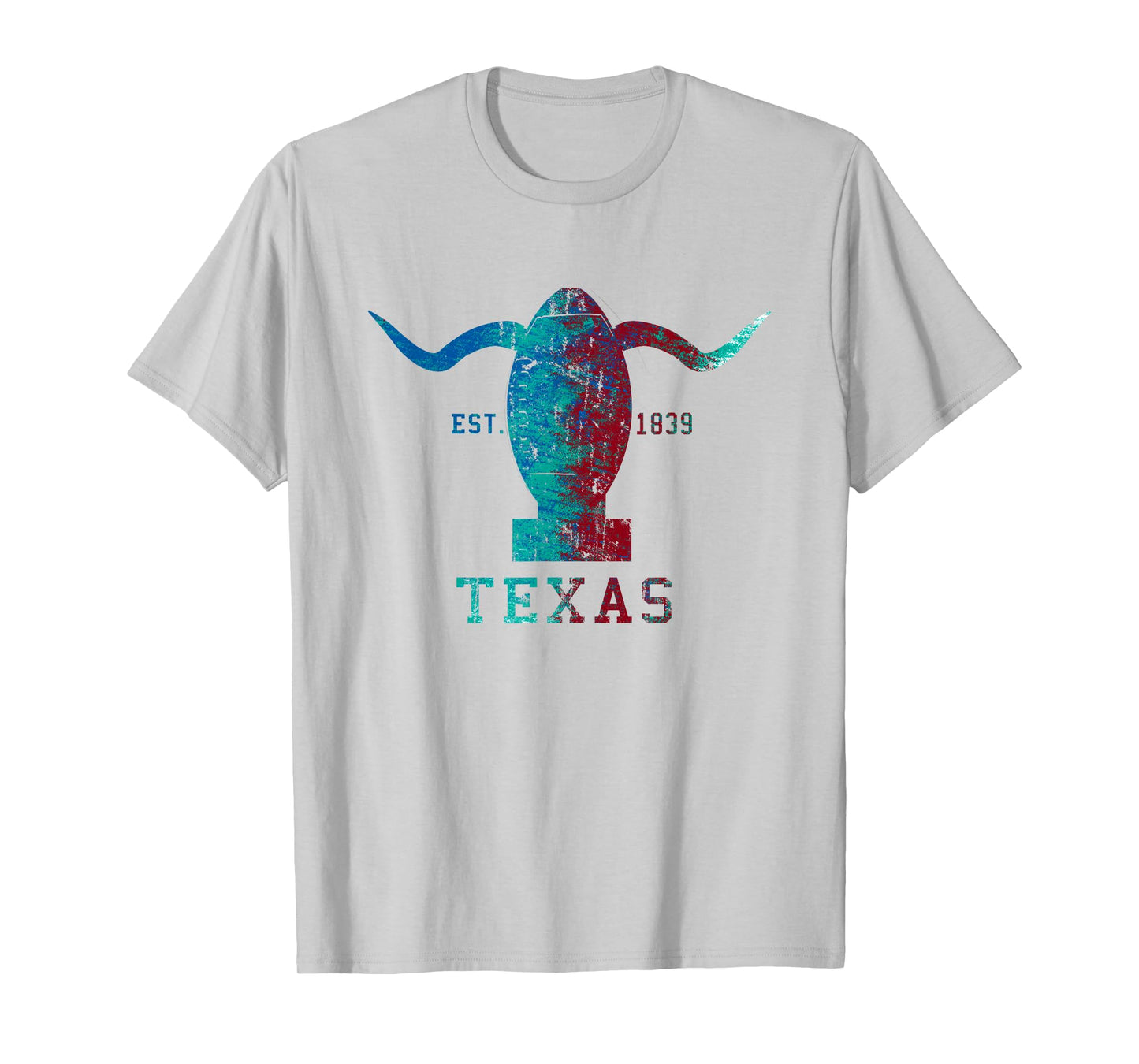 Vintage Texas Austin State Longhorn Silhouette Football Gift T-Shirt