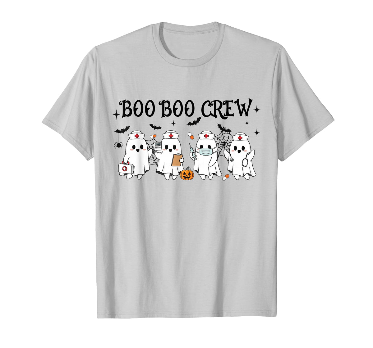 Boo-Boo Crew Halloween Nurse Ghost Spooky Season Nursing T-Shirt
