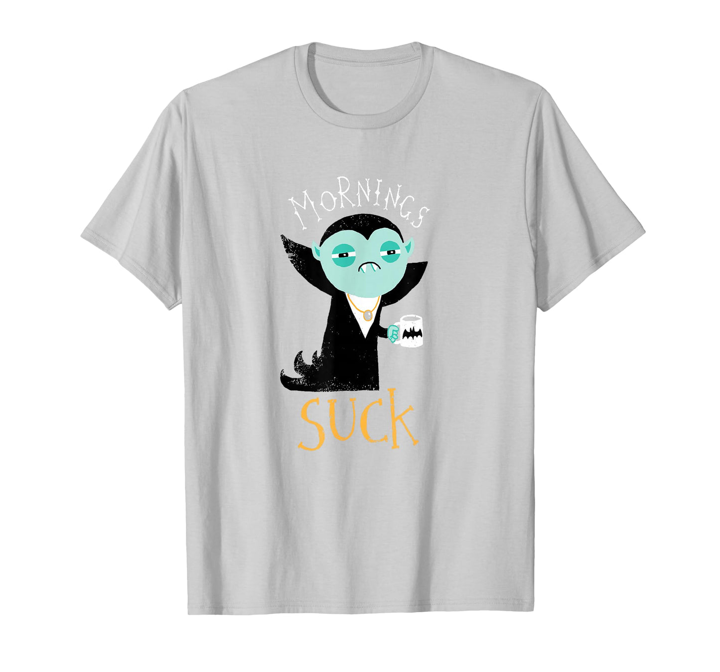 Mornings Suck - Cute Vampire T-Shirt DM T-Shirt