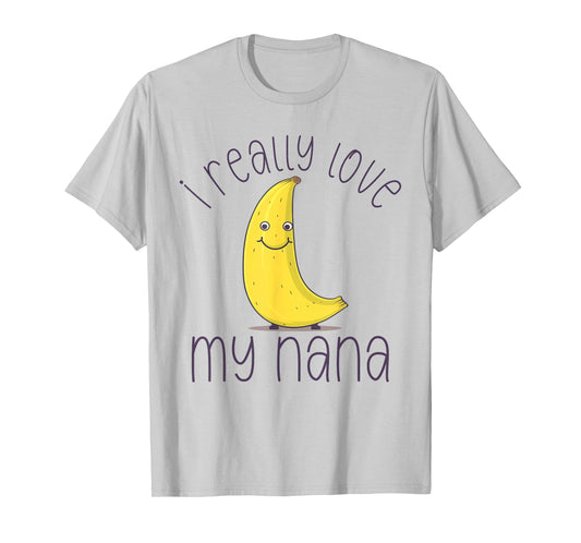 Cute Funny Banana Nana Toddler Kid I Really Love My Nana T-Shirt