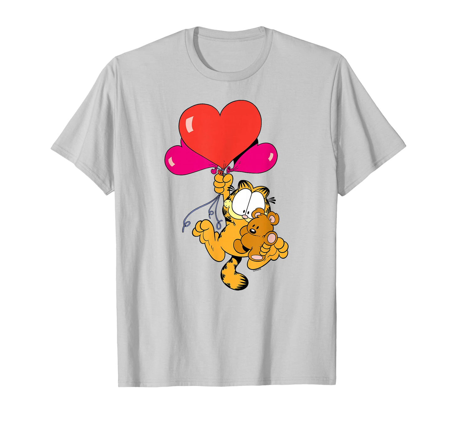Garfield Heart Balloons with Pooky Valentine's Day Cat T-Shirt