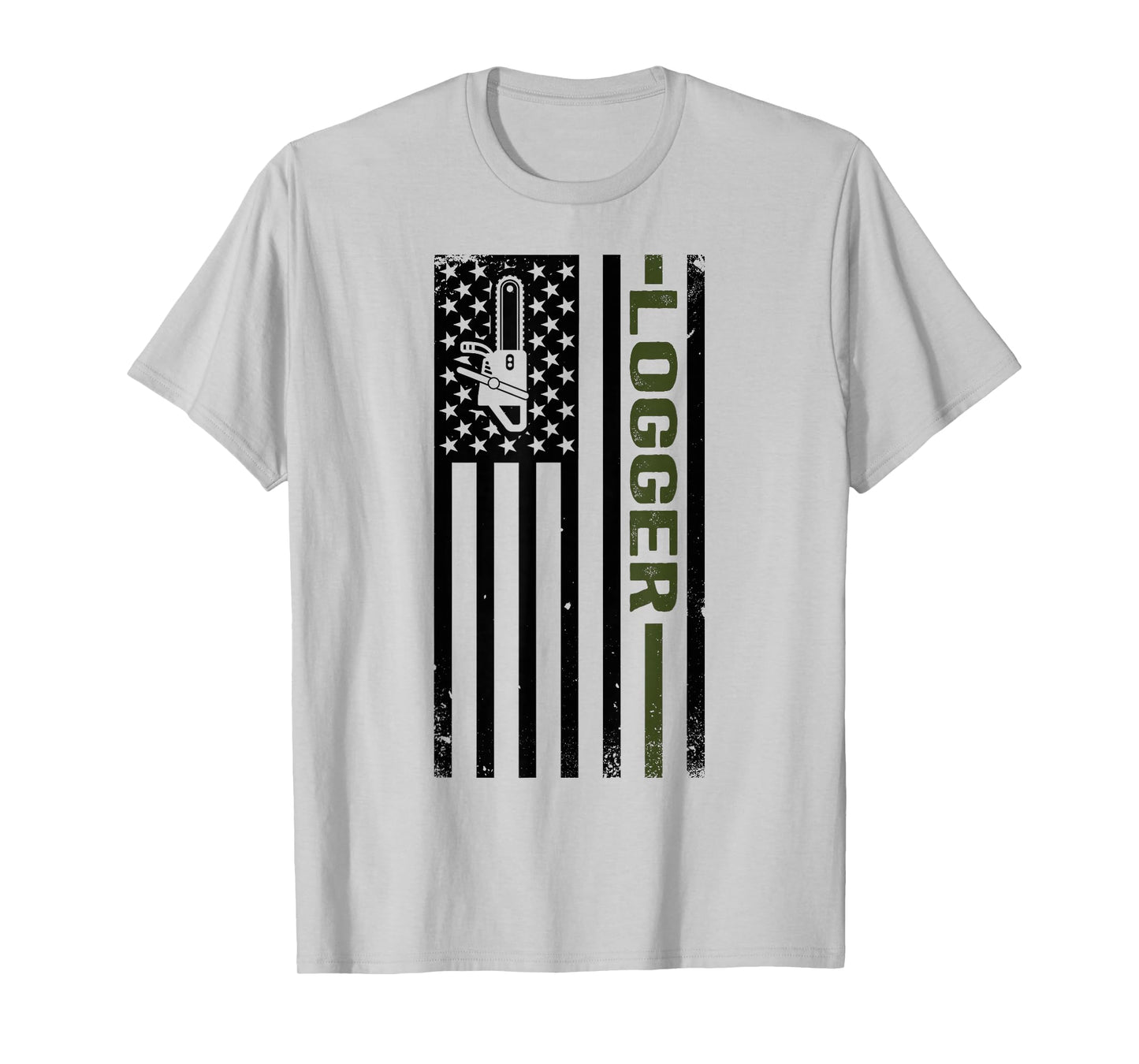 Logger US Flag Logging Lumberjack T-Shirt