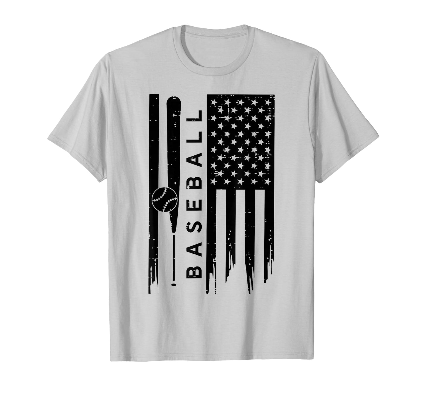 Baseball US American Flag Patriotic Sports Men Women Kids T-Shirt