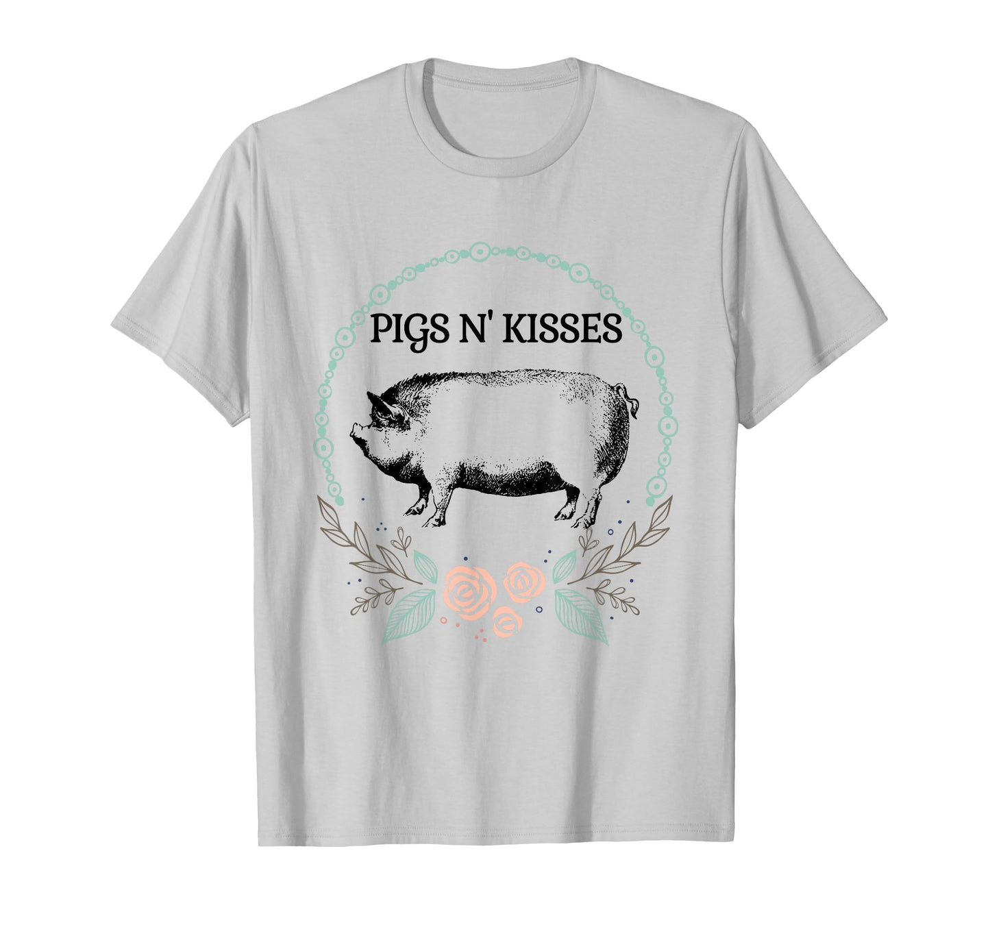 Cute Pot Belly Pig Shirt-Pigs N Kisses Pig Lovers Gifts T-Shirt