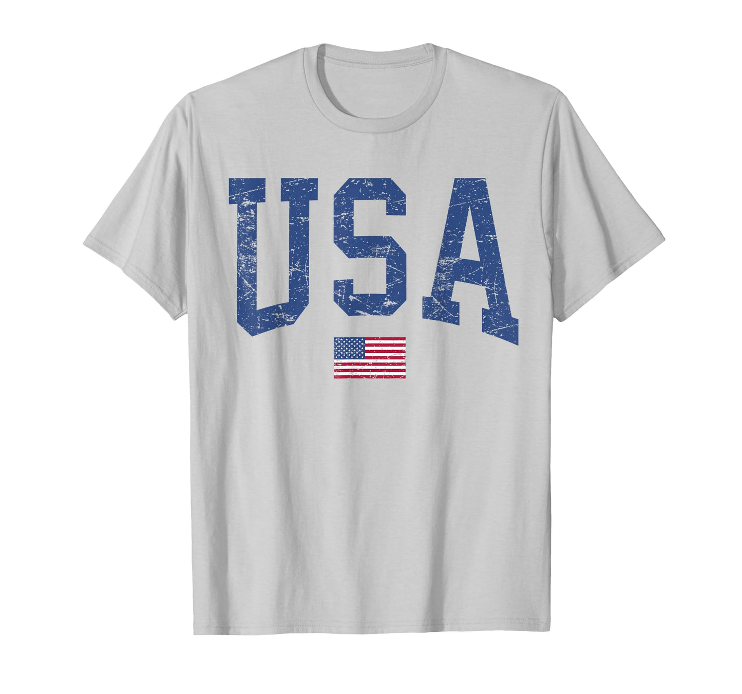 USA Women Men Kids Patriotic American Flag Distressed T-Shirt