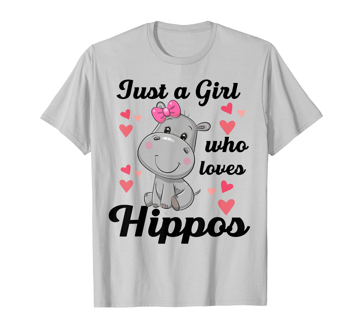 Cute Hippo-Shirt Just A Girl Who Loves Hippo Kids Toddler T-Shirt