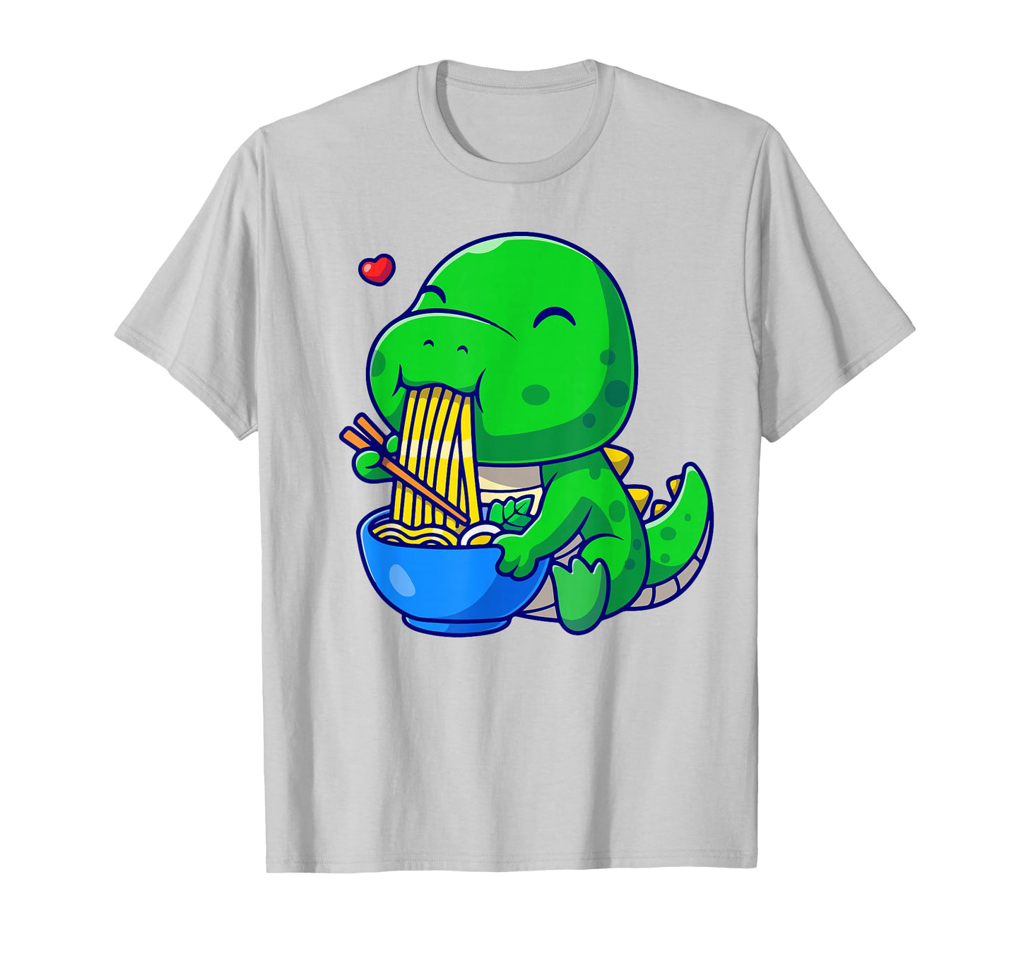 Funny Dinosaur Ramen Noodle Boy Toddler Cute Anime Kawaii T-Shirt