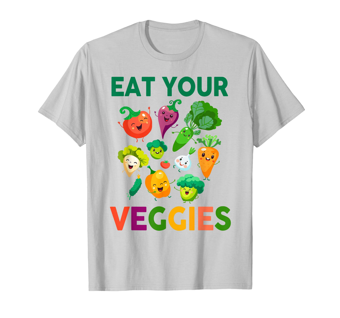 Vegan Shirt Kids Toddler Boys Eat Your Veggies Vegetables T-Shirt