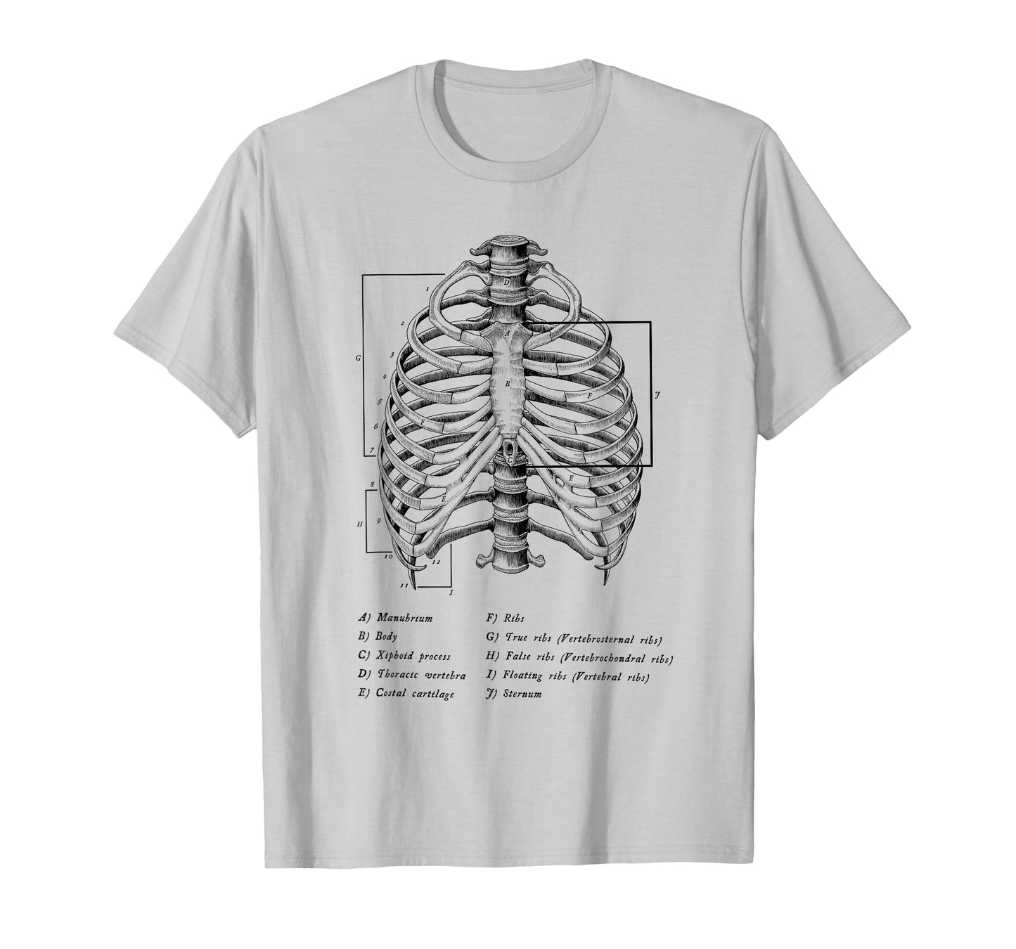 Anatomy Anatomical Med School Student Gifts Medicine Doctor T-Shirt