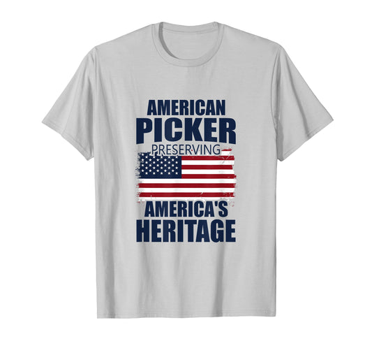 Patriotic American Heritage Pickers T-Shirt