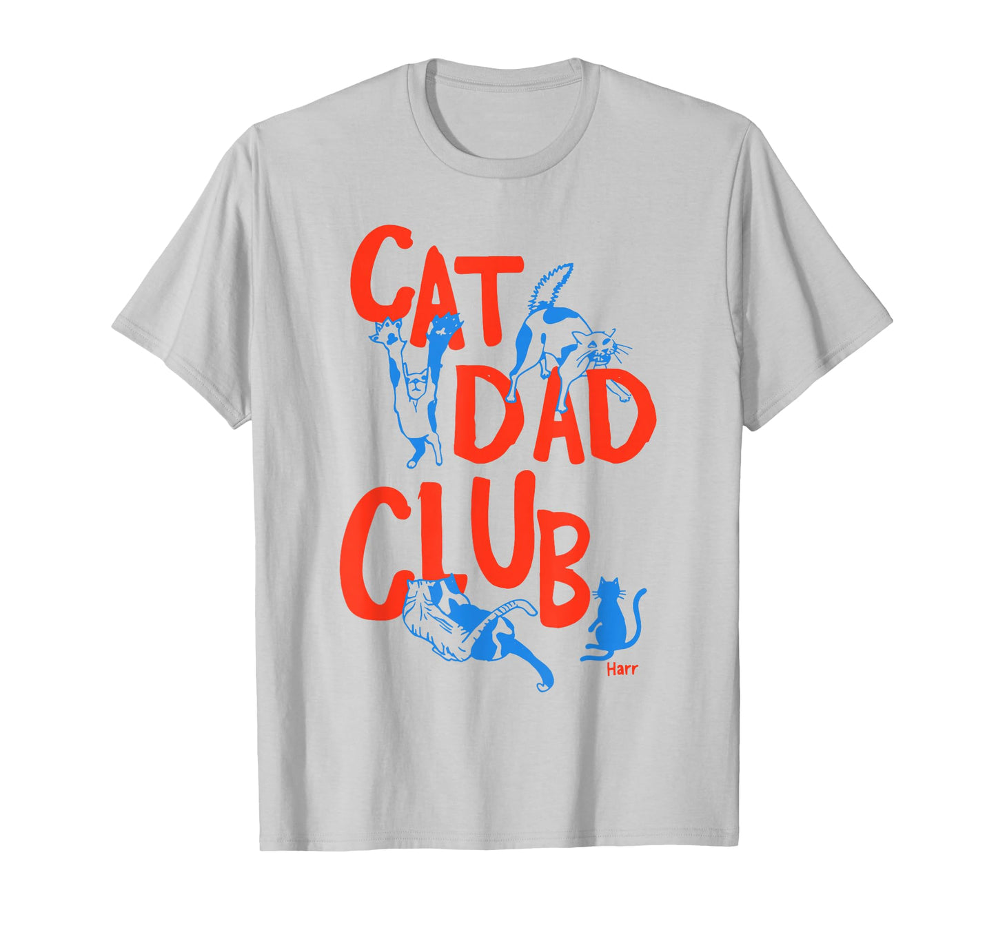 Vintage Cat Dad Club Life is Better with Cats Funny Cat Dad T-Shirt