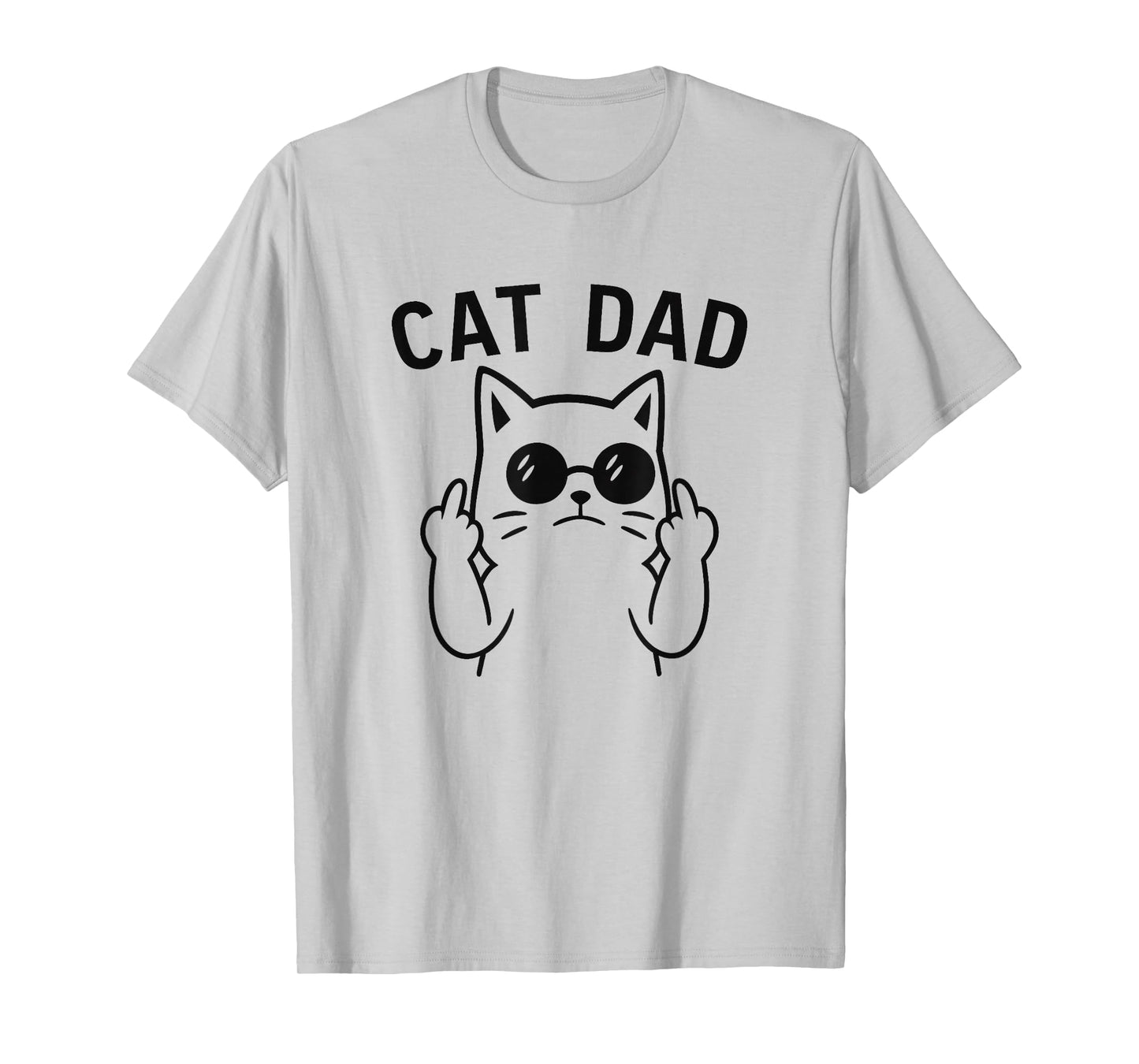 Cat Dad Funny Gift for Men Boys T-Shirt