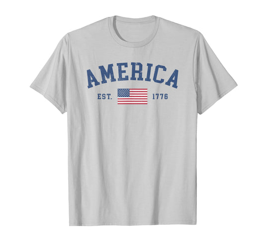 American Flag USA United States Of America US 4th of July T-Shirt